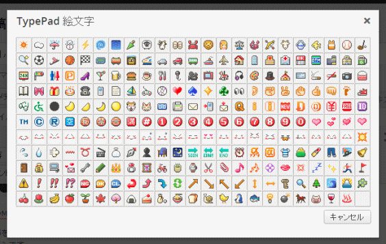TypePad 絵文字 for TinyMCE